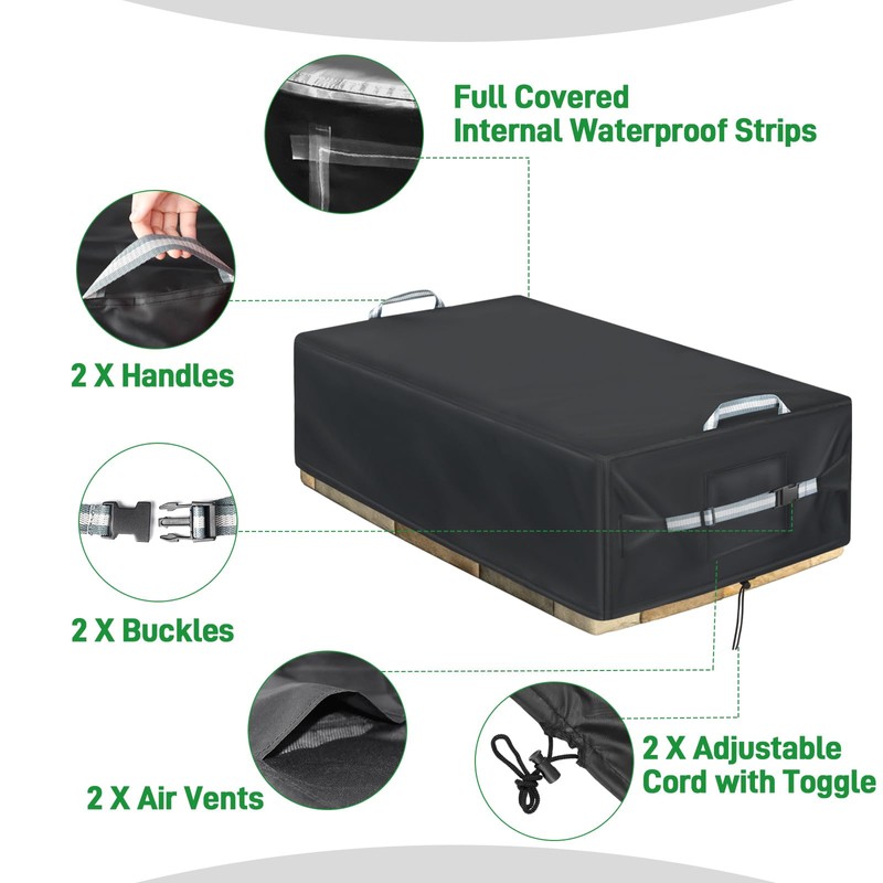 Rectangular Built In Stone Fire Pit Cover For In Ground