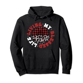 Living My Blessed Life Motivational Positive Christian Pullover Hoodie