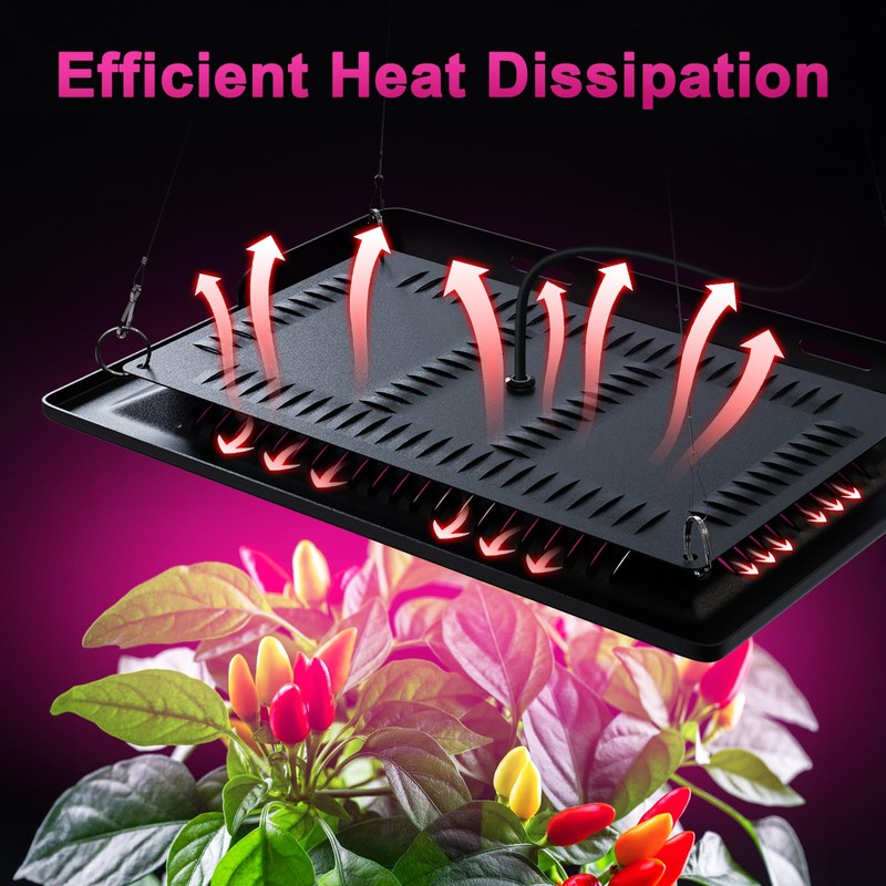 Vcycal Waterproof Plant Light, 450W Outdoor Grow Lights, Full Spectrum
