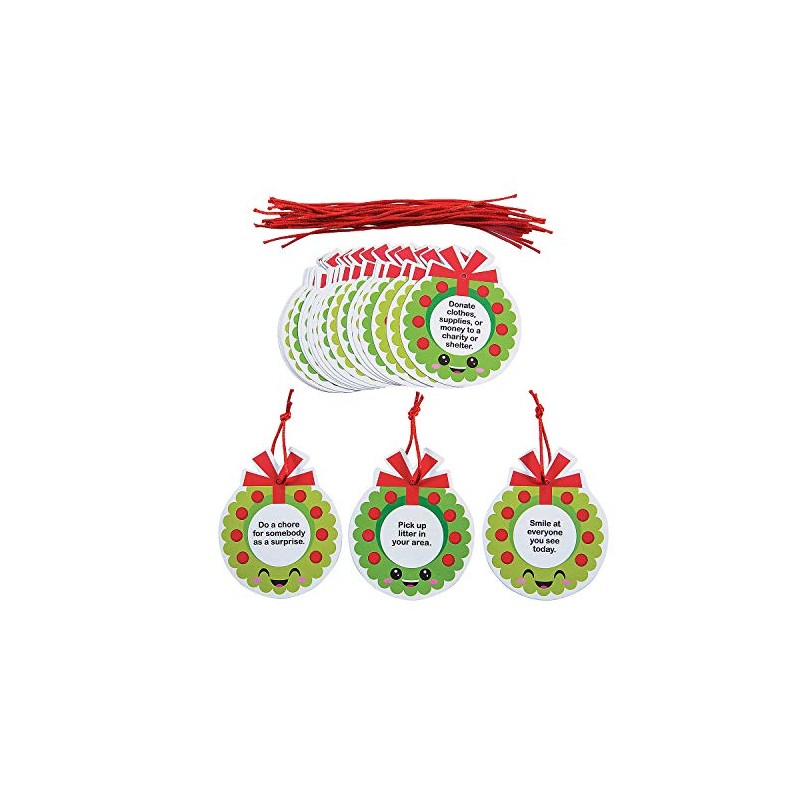 Acts of Kindness Christmas Ornaments (Set of 24)