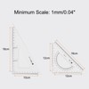 2 PCS Triangle Ruler Square Set 18cm, 16cm 30/60 and