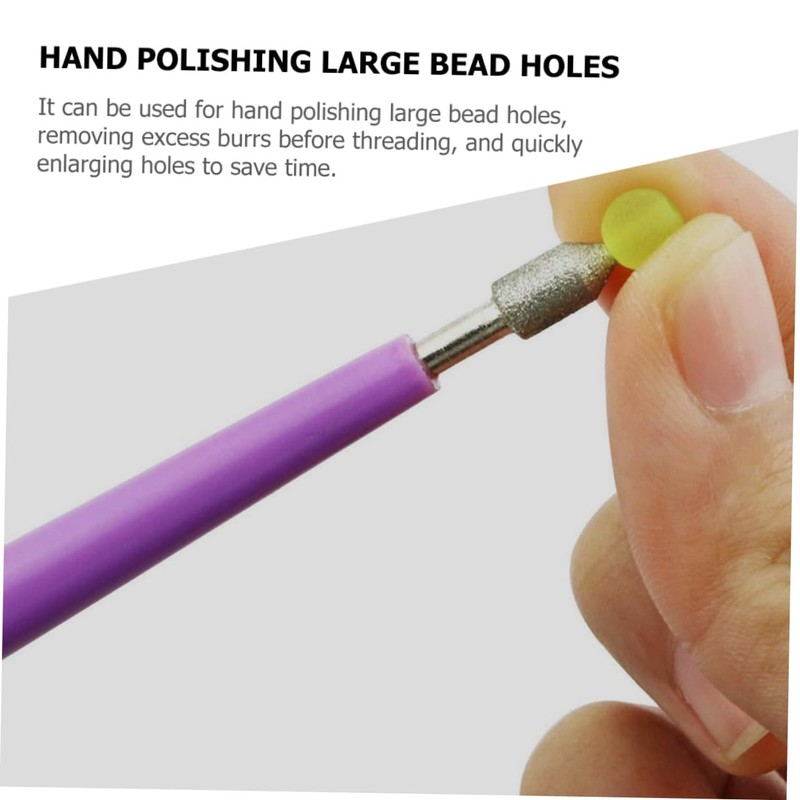 LALAFINA 5pcs Beading Tools Set Diamond File Bead Reamer Kit