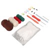 Hedgehogs Crochet Kit with Yarns Crochet Hook Stuffing DIY Learn
