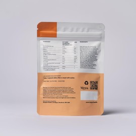 Myya Clinical-Grade Hair & Skin Vitamin Complex – Physician-Formulated, High-Potency Biotin, Collagen, Zinc & Antioxidants – Supports Hair Growth, Skin Radiance & Nail Strength – Made in UK (60 Capsul