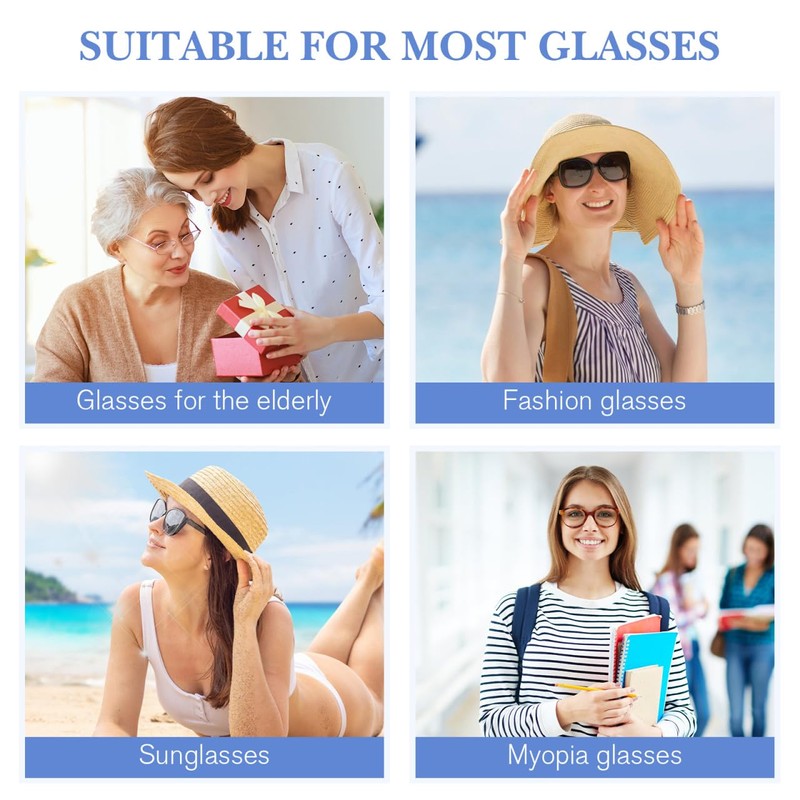 Angoily Universal Glasses Replacement Temple 5.43 Inch Metal Anti-Allergic Non-Slip