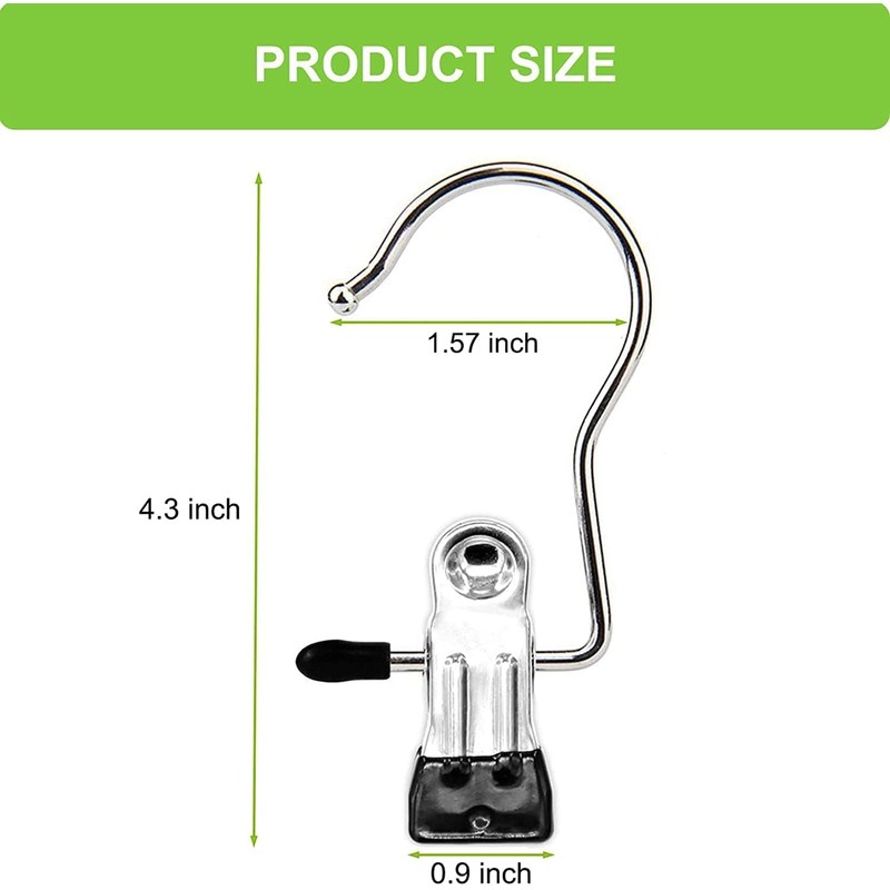 Baoswi 24 Pack Boot Hangers Clips Laundry Hooks Hanging Clips