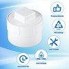 6 Inch PVC Sewer Cleanout Adapter with Plug Pipe Fitting,