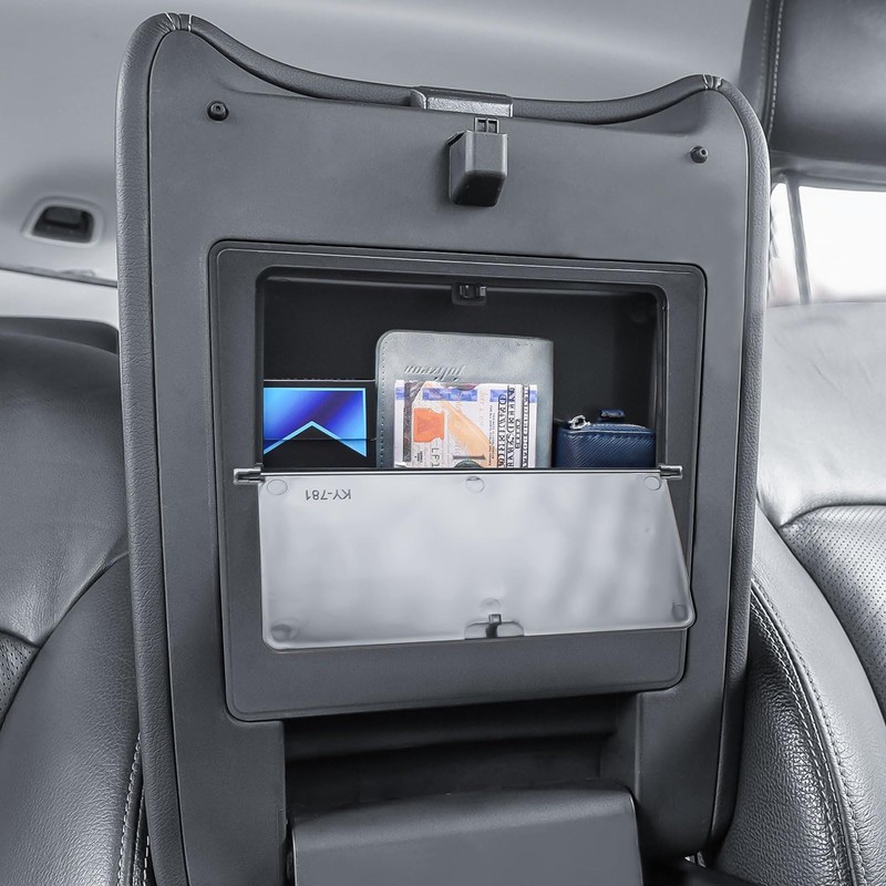 EDBETOS 2PCS Center Console Organizer & Armrest Hidden Storage Box