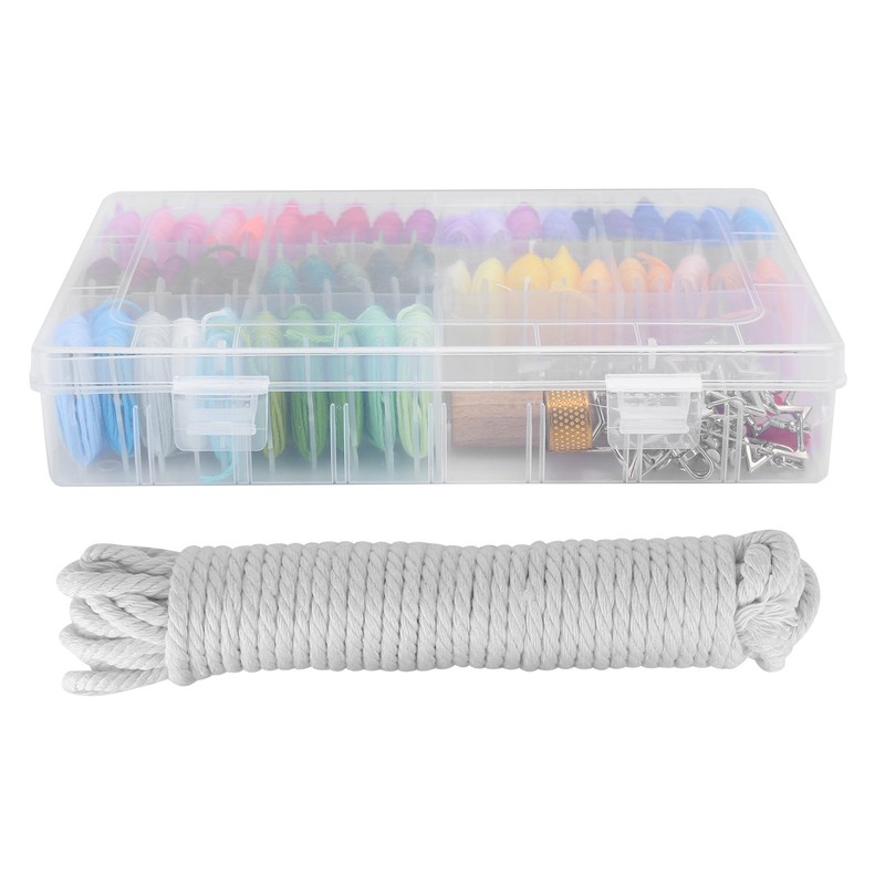 Embroidery Thread Organizer Storage Box Embroidery String for Bracelets Stitch
