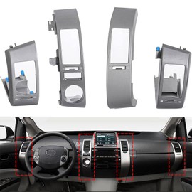 4PCS Air Vent Panel Trim fit for Toyota Prius 1.5L 2004 2005 2006 2007 2008 2009 A/C Dash Air Vent Cover Trim,Air Vent Outlet Frame Cover Replaces# 55670-47060, 55680-47020, 55475-47020, 55474-47020