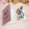 Dog Shaped anniversary card, birthday card for husband/boyfriend/girlfriend/wife sarcastic greeting