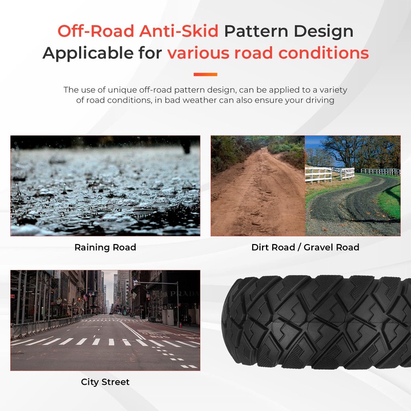 LUCK4U 9x3.0-5.5 Electric Scooter Solid Tire for Kukirin G2 pro