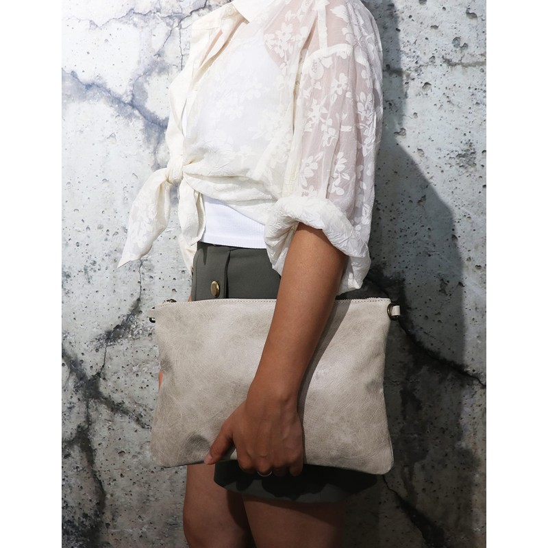 SH Leder Clara G396 Genuine Leather Shoulder Bag Clutch in