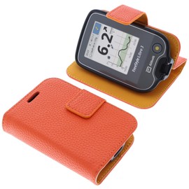 foto-kontor Bag compatible with Abbott Freestyle Libre 3 Book Style orange case protection cover book