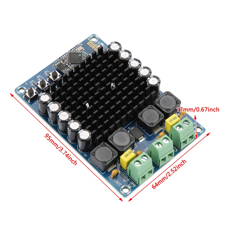 2*100W Bluetooth 4.1 TDA7498 Amplifier Board Digital Power Amplifier Module