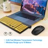 HXMJ-Wireless Large Print Keyboard and Mouse Set with USB Receiver|
