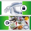KADAX Glass Container with Lid, Food Container, Dishwasher Safe Food