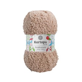 Sorenta Kartopu Anakuzusu 5 x 100 g Fluffy Turkish Wool Bulky Cuddly Soft Baby Wool Hand Knitting Yarn for Crocheting Soft Yarn - (856 Sand)