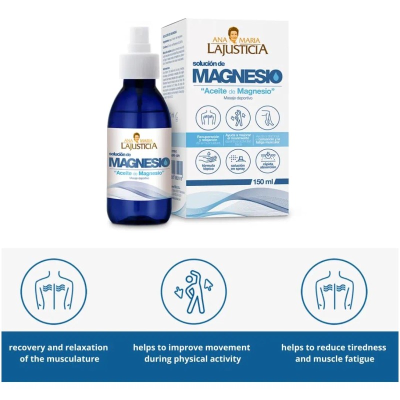 Ana Maria Lajusticia - Aceite De Magnesio 5.1 Fl Oz