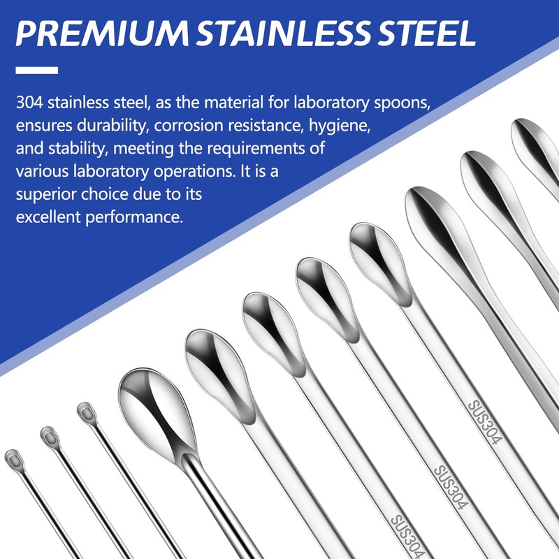 Artcome 23 Pcs 304 Stainless Steel Micro Spoop & Lab