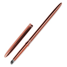 SILPECWEE 1pc Kolinsky Ombre Nail Brush Acrylic Nail Art Brushes Rose Gold Nail Pen Nail Design Brush Nail Polish Brushes Ombre Brush for Gel Nails Manicure Brush Nail Art Tools