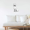 Extra Large 460mm 'Golden Doodle Dog Sitting' Permanent Sticker Decal