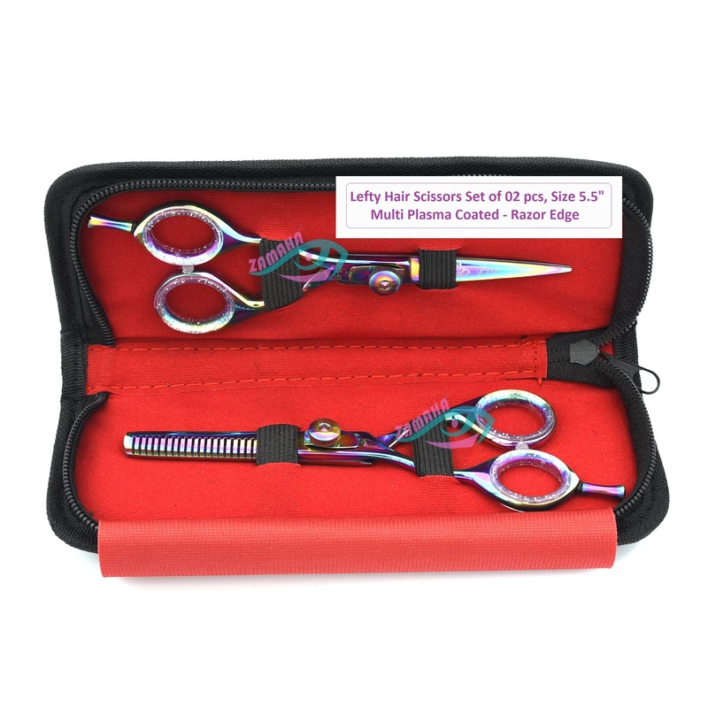 Left Handed Hairdressing Scissors Professional Hair Cutting Scissors Kit/Thinning Shears/Barber