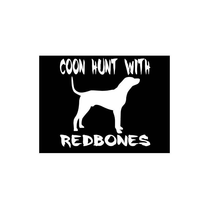 EZ-STIK Coon Hunt with REDBONES Sticker Coon Hunting Shock Collar
