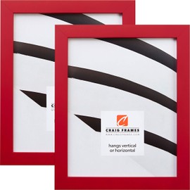 Craig Frames Confetti, 18 x 24 Inch Picture Frame, Modern Red, Set of 2