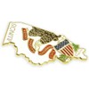PinMart Illinois Shape Flag Lapel Pin – Complete United States