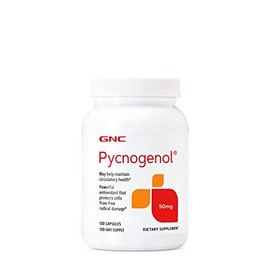 GNC Pycnogenol 50mg, Maintains Circulatory Health, 120 Capsules
