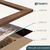 TENIBYC 12x18 Frame Set of 4, Brown Grain, Walnut Wood