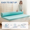 Eiayeebil 2 Inch Memory Foam Mattress Topper Twin, Mattress Pad