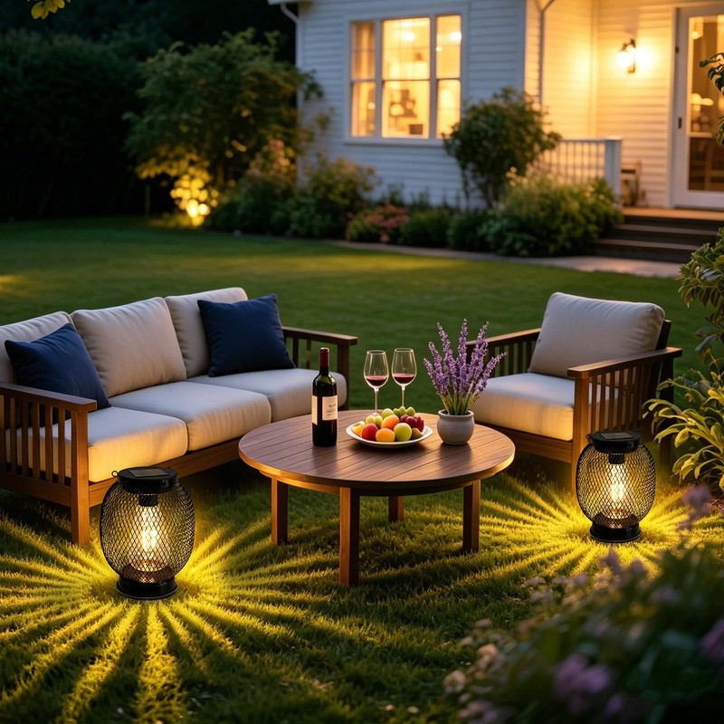 Solar Lanterns Outdoor Waterproof Garden Decor Gifts for Women Mom