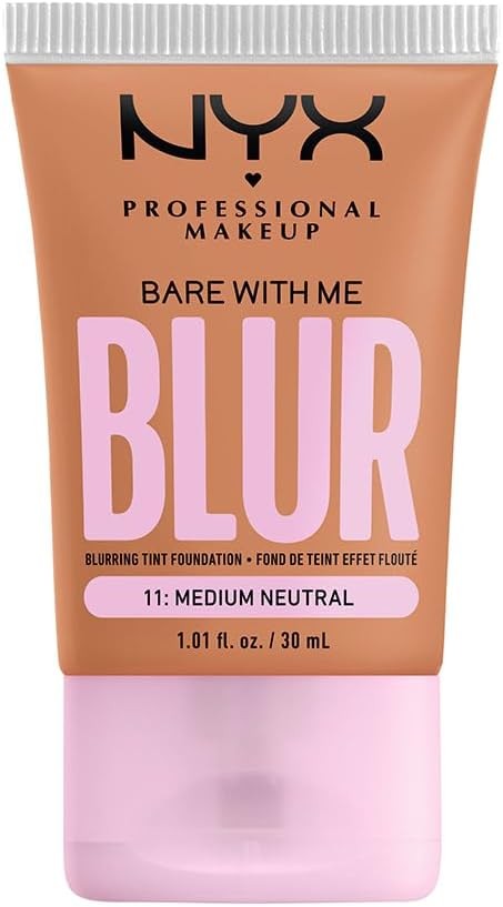 NYX Professional Makeup,Bare With Me Tint Blur,Base Rostro,Med Natural