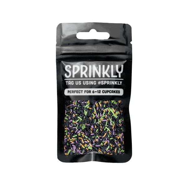 SPRINKLY - Glimmer Sugar Strands - Halloween Mix - 30g