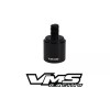 TRUE SPIKE BILLET 9" FAT BULLET ANTENNA WHITE FOR 07-20