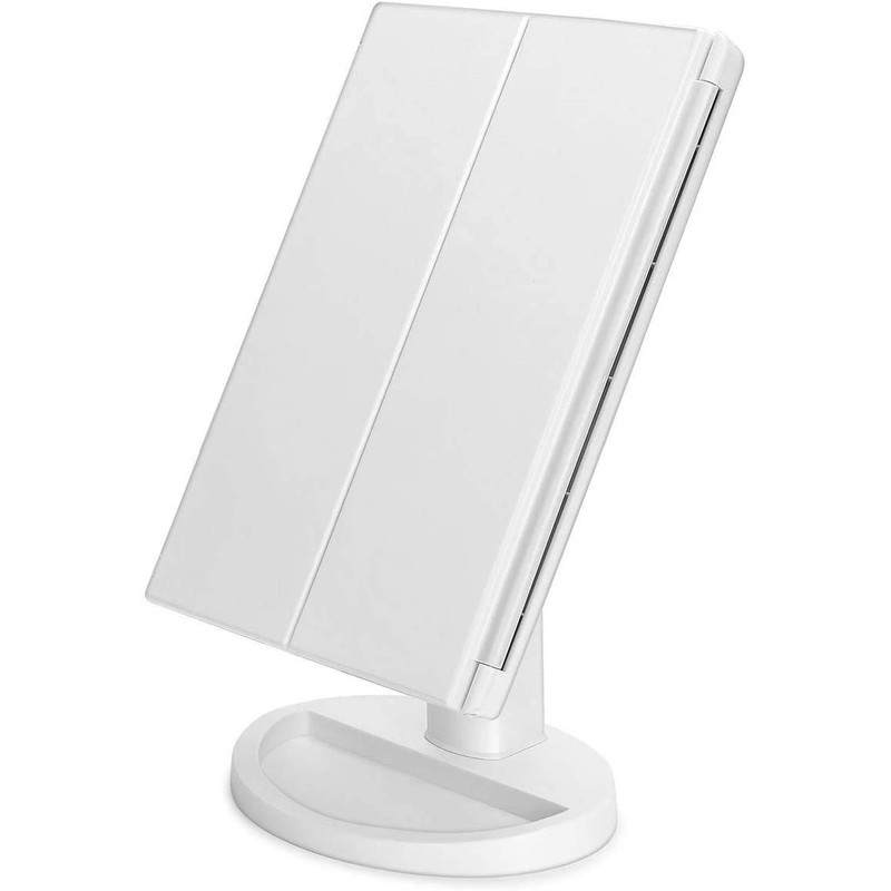 Infitrans Trifold Makeup Mirror Vanity Mirror with Lights,1X 2X 3X