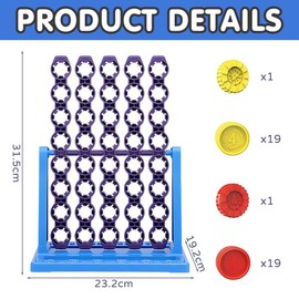 4 Gewinnt,Vier Gewinnt mit Spin,Connect 4 Spin Game,4 in Einer Reihe Spiel,Kinder Brettspiel mit Funktionen Spinning, Battle Strategiespiel für 2 Spieler, Brettspiele Spiele Kinder ab 6 Jahren