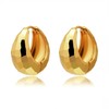 HUGE TOMATO Trendy 18K Gold Plated Hoop Earrings Designed Geometry