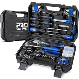 Prostormer 179-Piece Home Tool Kit, General Household Hand Tool Set with Portable Tool Box, Essential Tools for Apartment, Garage, Office and College Dorm