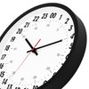 Foxtop 24 Hour Wall Clock Battery Operated Round Analog Wall