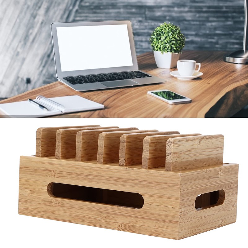 Generic Charging Station, 6 Port Multiple Device Docking Station Retro