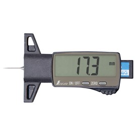 Shinwa Sokutei 19310 Dep Gauge, Black Metal Measuring Device x 2, Measuring Guide