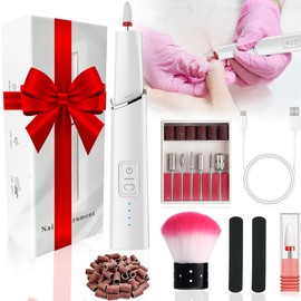 Torno Eléctrico para Uñas,12 en 1 Taladro de Unas Multifuncional,Portátil Alta Velocidad 15000 RPM Drill para Uñas Profesional, Ajustable de 4 Velocidades,para Acrílicos, Geles, Uñas Naturales