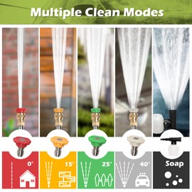 4000 PSI Pressure Washer, 1.8 GPM Electric Pressure Washer Power Washer with Hose Reel, High Pressure Cleaner Machine, 5 Quick Connect Nozzles and Foam Cannon for Cleaning Cars, Home, Patios, Driveway