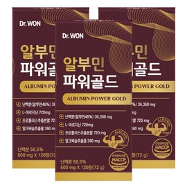 Dr. One (현대Hmall)닥터원 알부민 파워골드 600mgX120정 6개월분 활력 피로회복 3개 (Hyundai Hmall) Dr. One Albumin Power Gold 600mgX120 tablets 6-month supply Vitality Fatigue Recovery 3 items