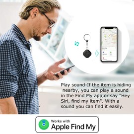 Nutale Air Schlüsselfinder Smart Tag - 1PCS Schlüssel Finden mit App Smart Tracker Finder Locator, Funktioniert mit Wo ist?(iOS NUR) - Wasserdicht