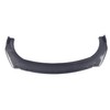 4Pcs Universal Front Bumper Lip Glossy Black Carbon Fiber Round