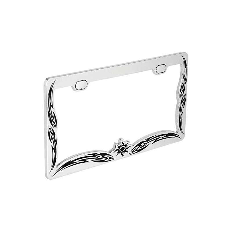 Bell Automotive 22-1-46163-8 Tribal License Plate Frame, Corrosion Resistant, Easy